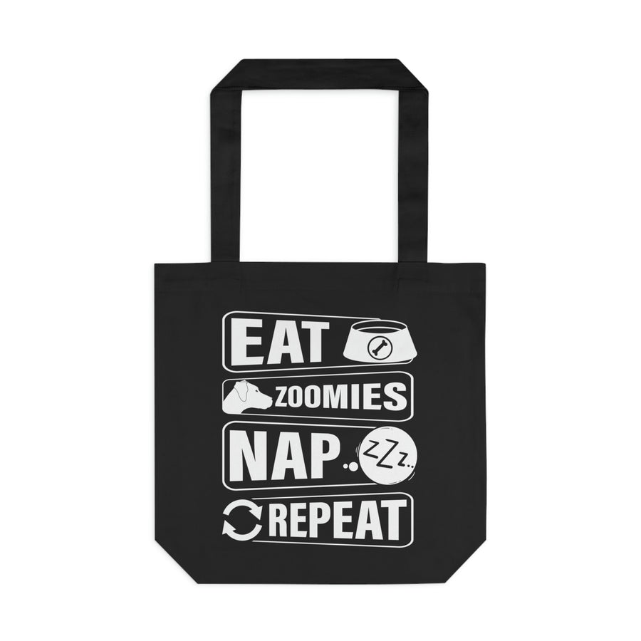 Eat Zoomies Nap Repeat Tote Bag