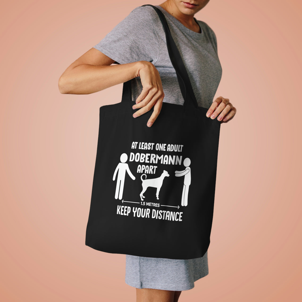 At Least One Adult Dobermann Tote Bag