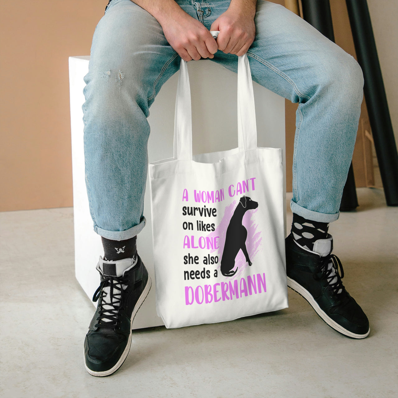 A Woman can't survive on Likes Alone Tote Bag