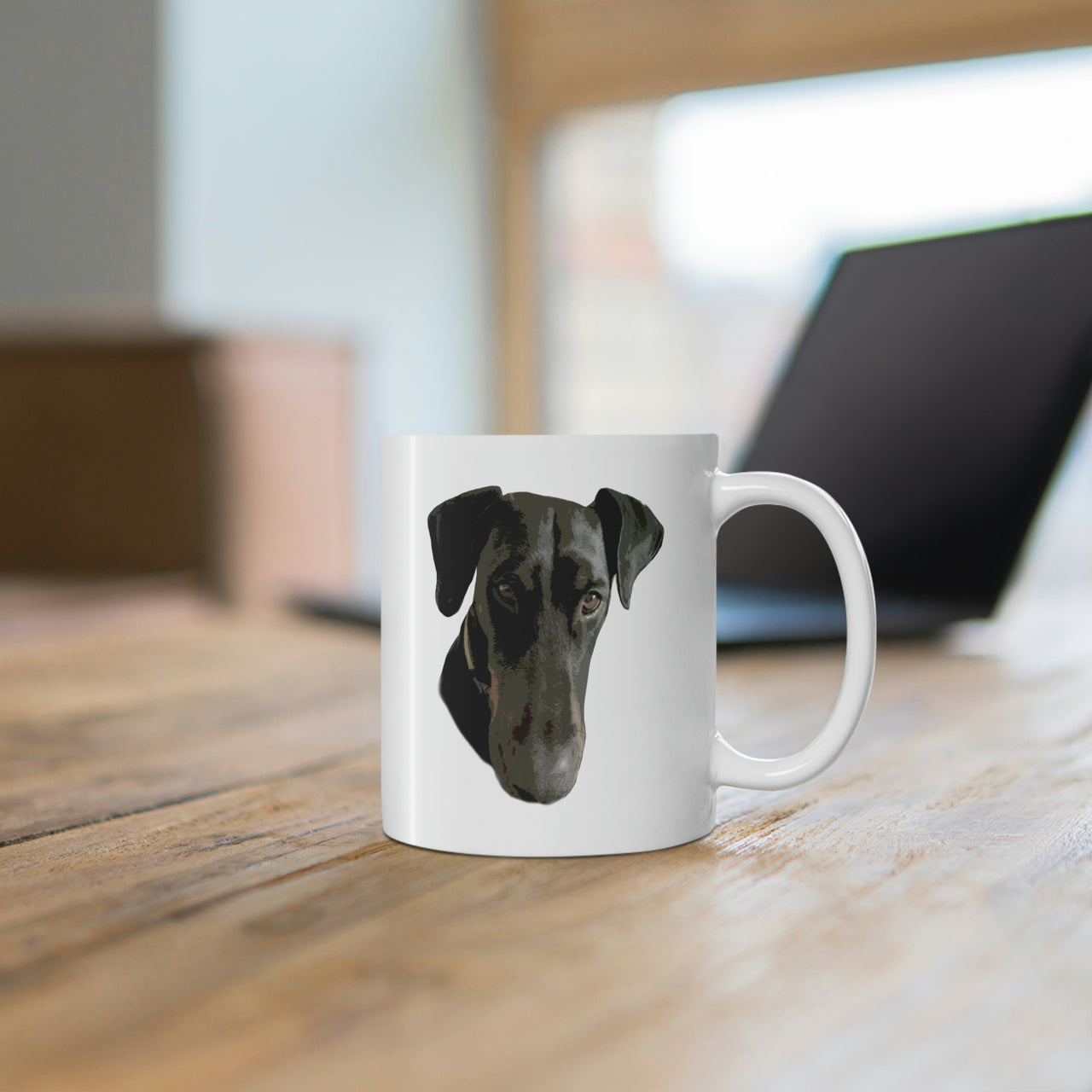 Dobermann Head Mug