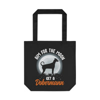 Thumbnail for Aim for the Moon Get a Dobermann Tote Bag