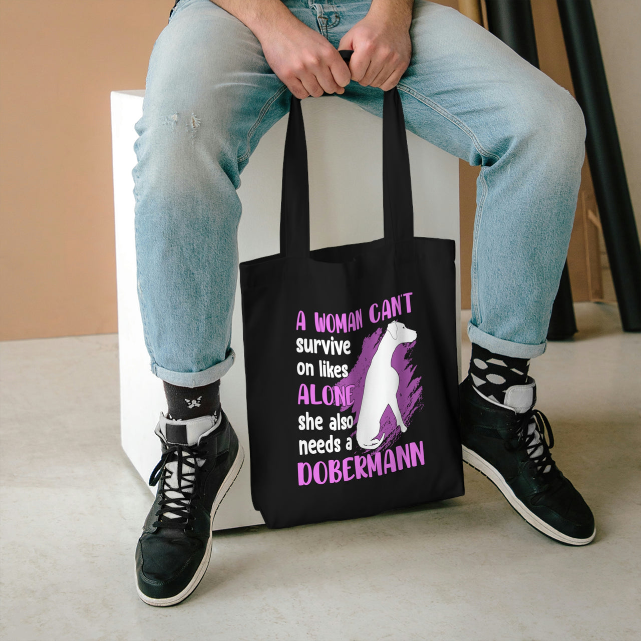 A Woman can't survive on Likes Alone Tote Bag