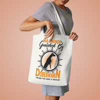 Thumbnail for Warning Guarded by Dobermann Tote Bag