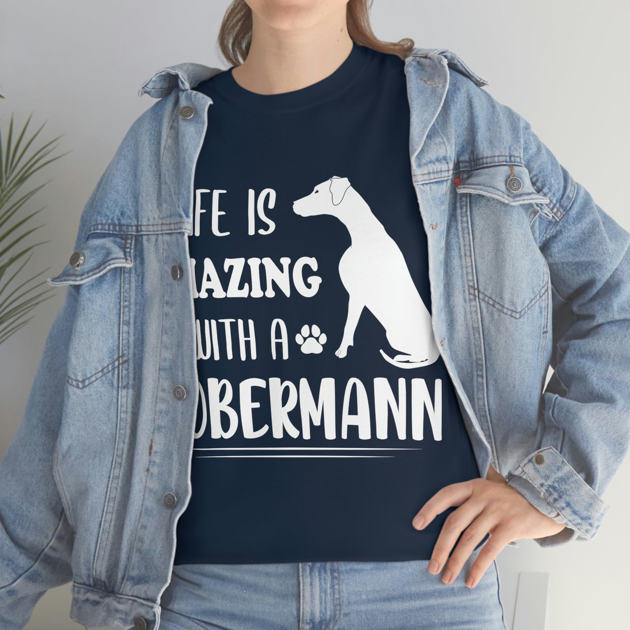 Life is Amazing with a Dobermann T-shirt