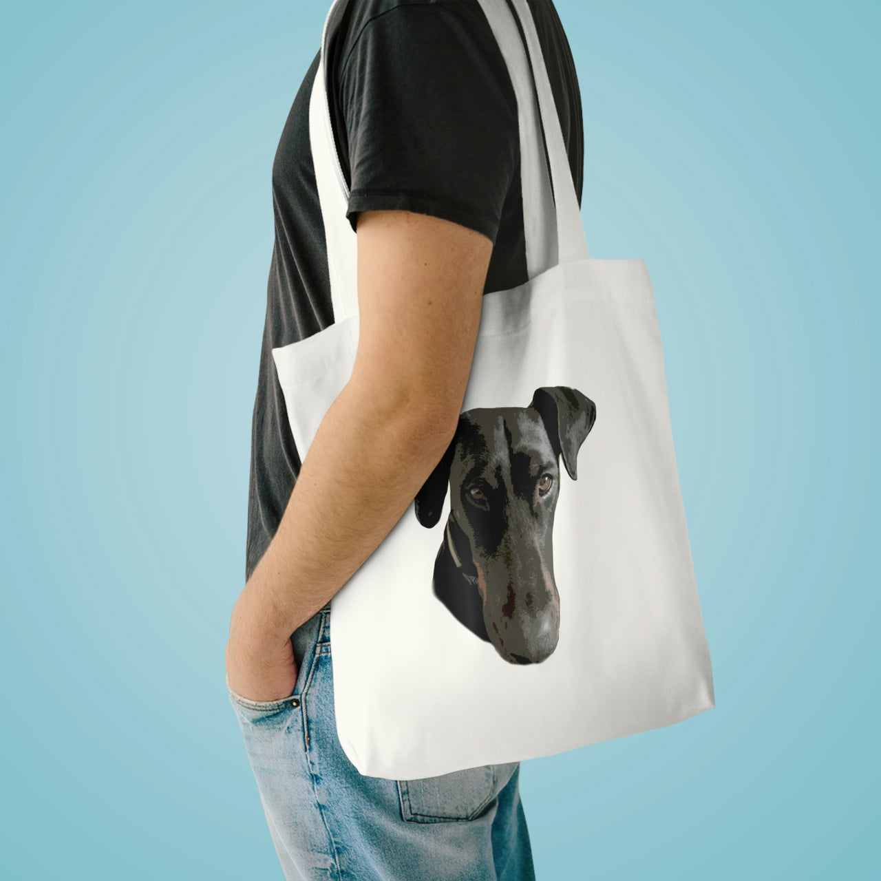 Dobermann Head Tote Bag