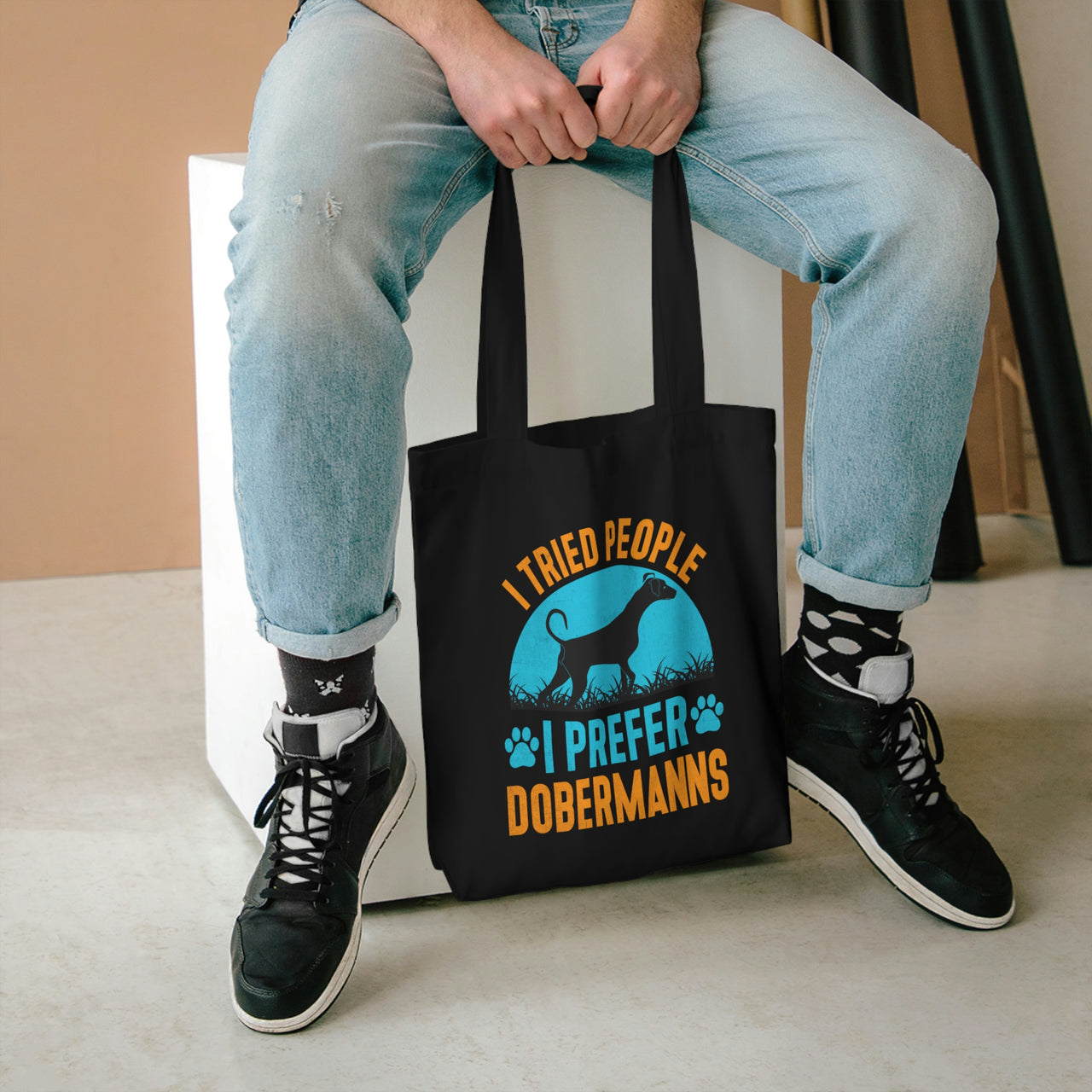 I Prefer Dobermanns Tote Bag