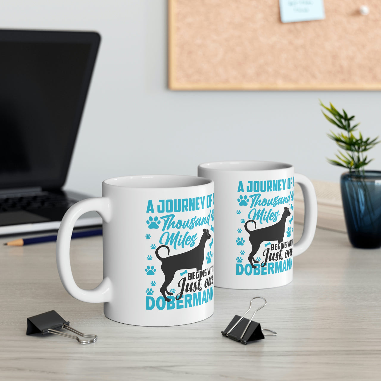 A Journey of a Thousand Miles Dobermann Mug