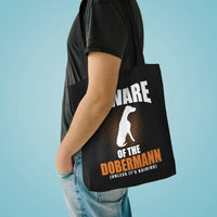 Thumbnail for Unless it's Raining Dobermann Tote Bag