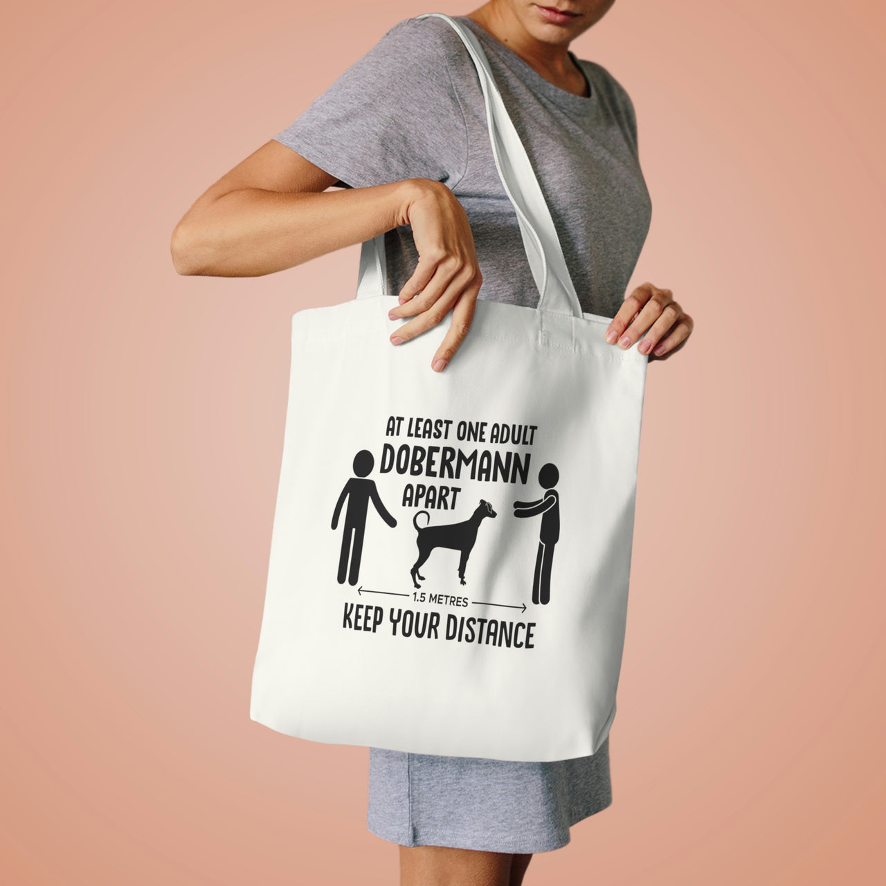 At Least One Adult Dobermann Tote Bag