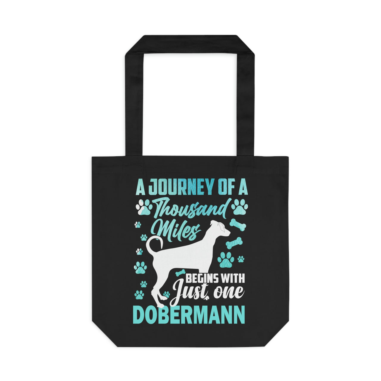 A Journey of a Thousand Miles Dobermann Tote Bag