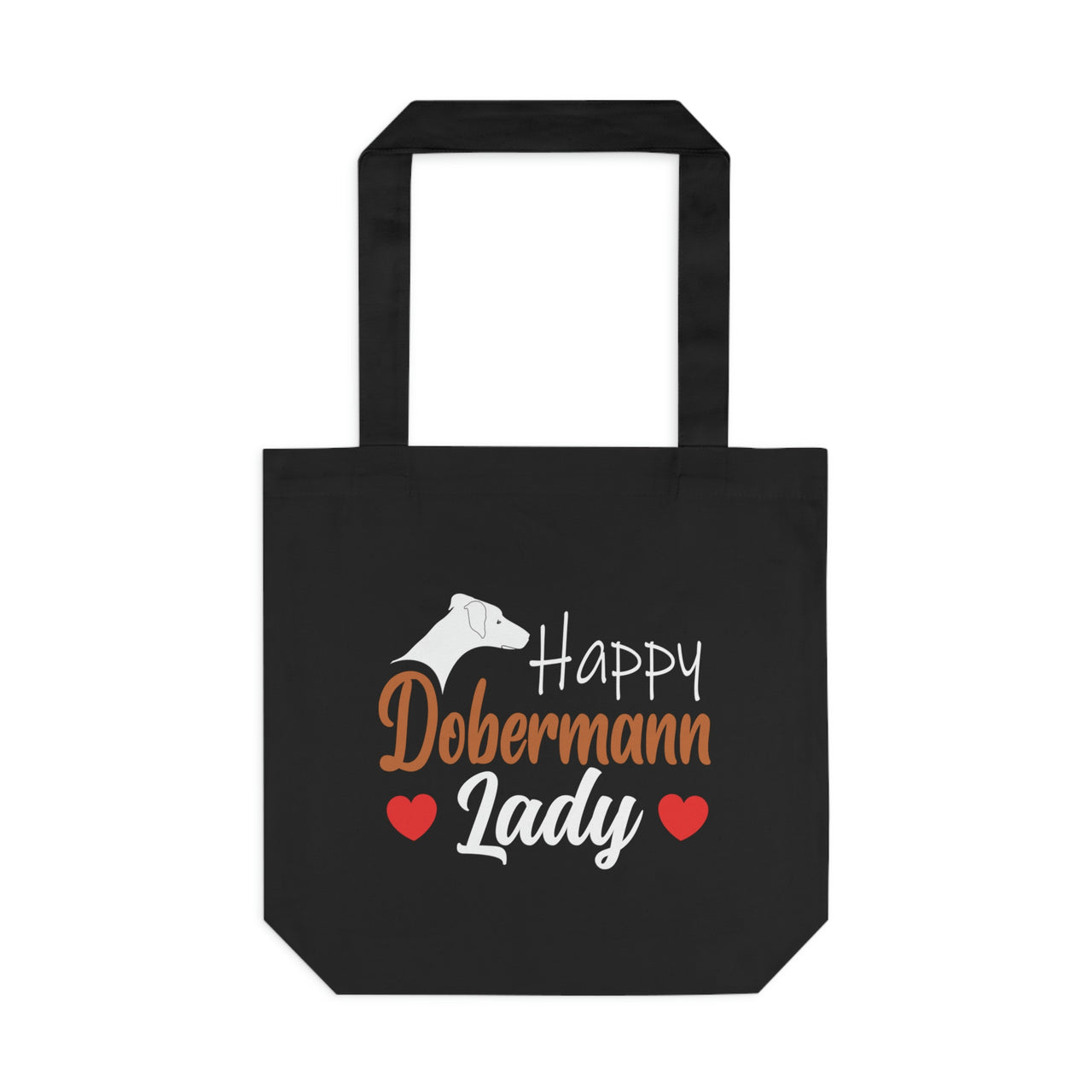 Happy Dobermann Lady Tote Bag