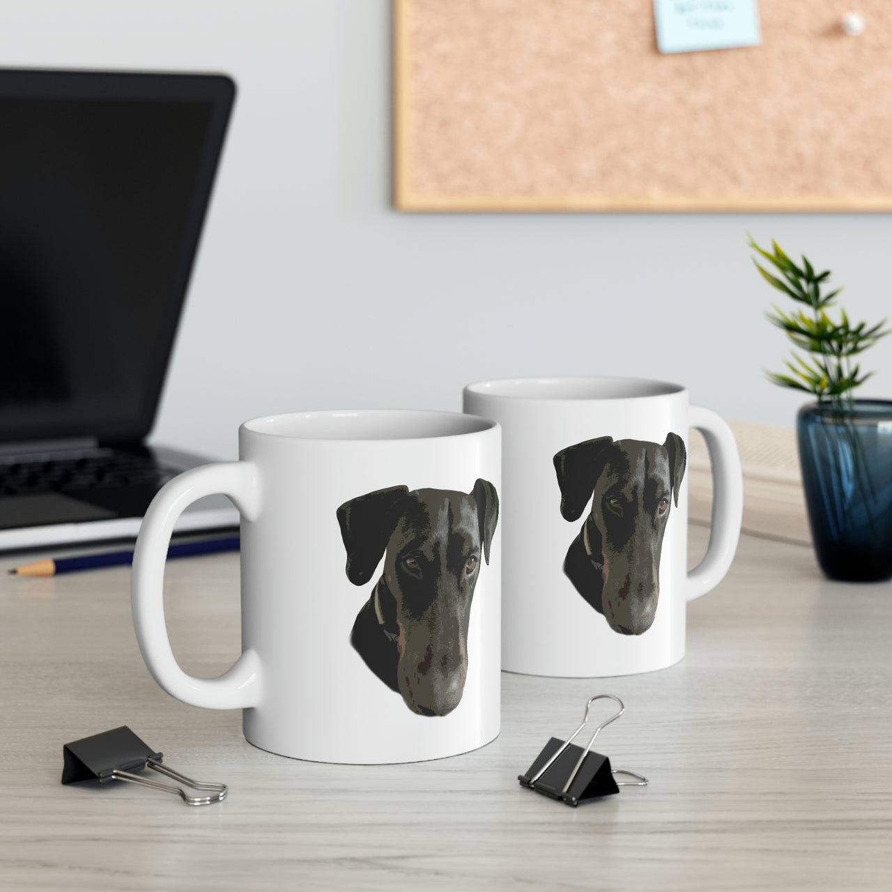 Dobermann Head Mug