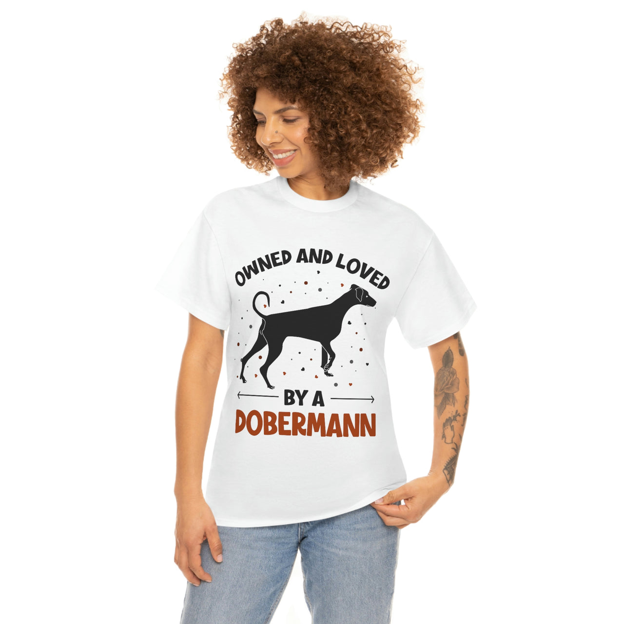 Owned and Loved by a Dobermann T-shirt