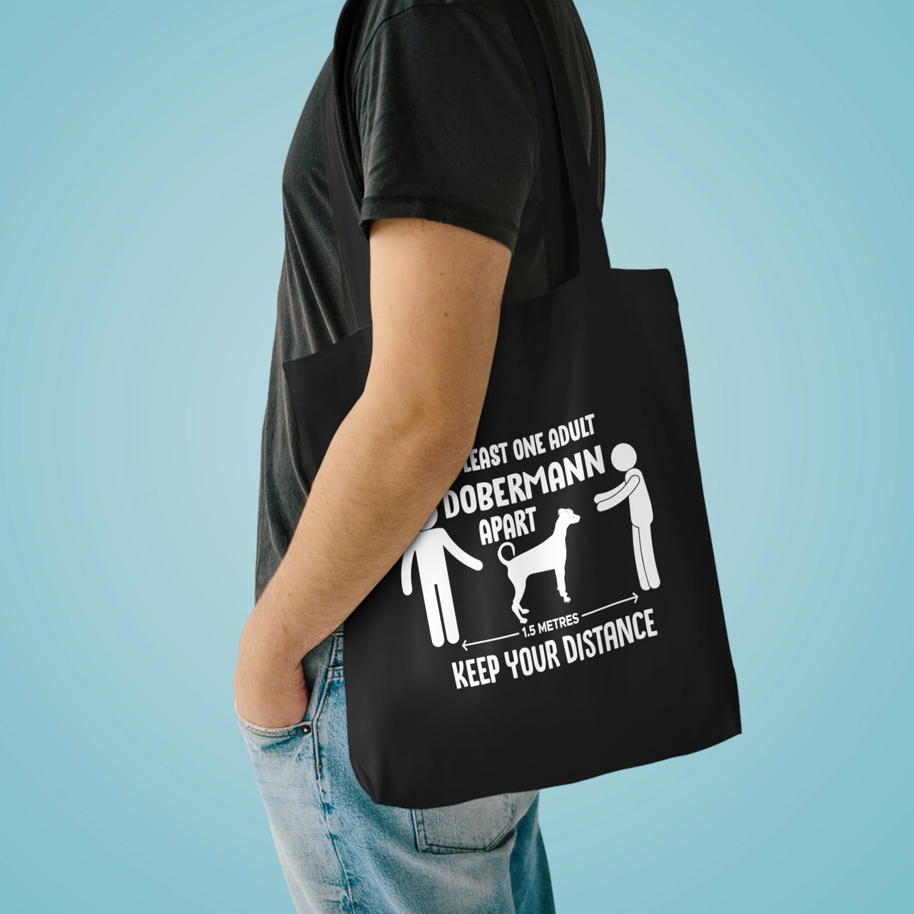 At Least One Adult Dobermann Tote Bag