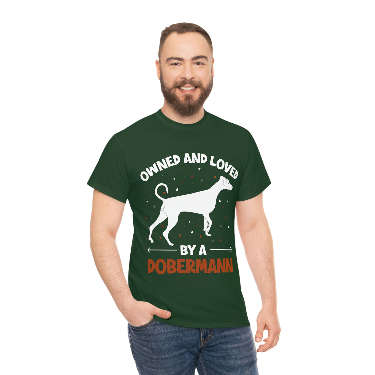 Owned and Loved by a Dobermann T-shirt