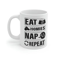 Thumbnail for Eat Zoomies Nap Repeat Coffee Mug