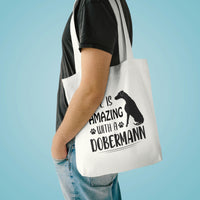 Thumbnail for Life is Amazing with a Dobermann Tote Bag