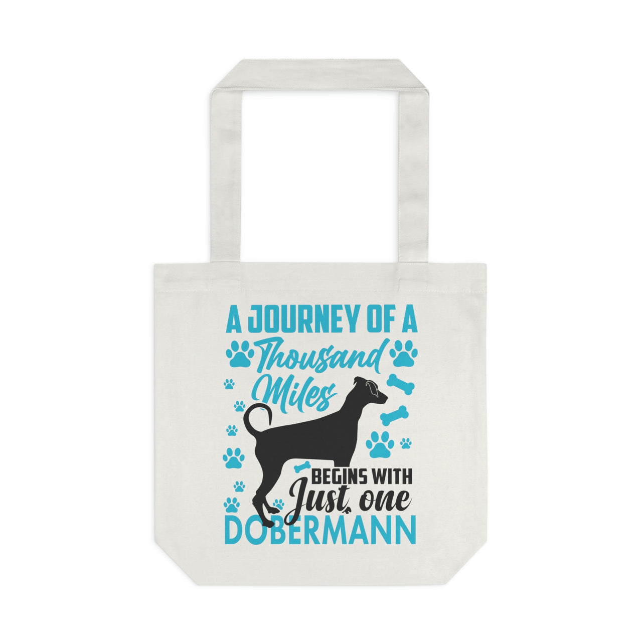 A Journey of a Thousand Miles Dobermann Tote Bag