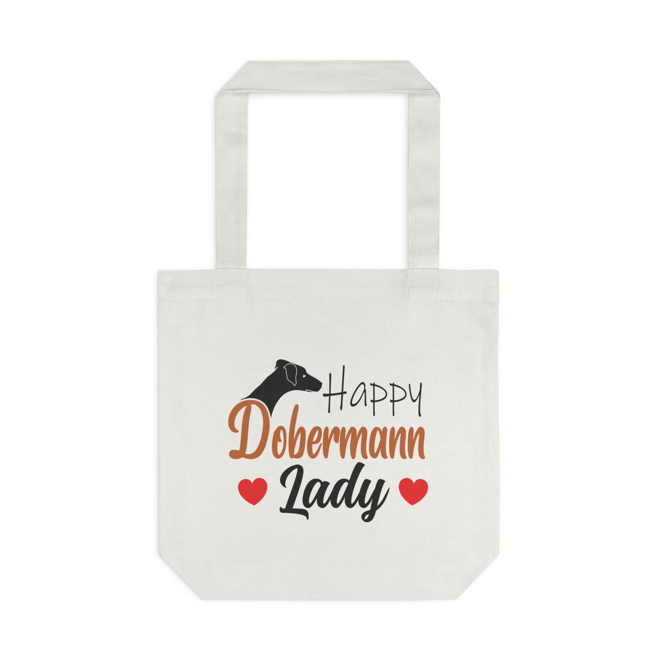 Happy Dobermann Lady Tote Bag